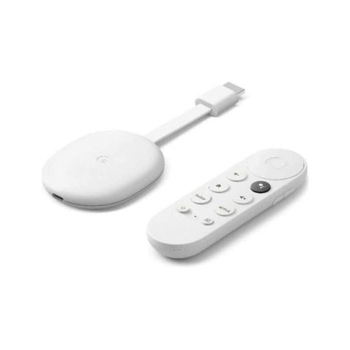 Google Chromecast with Google TV HD Voice Remote Control, Snow