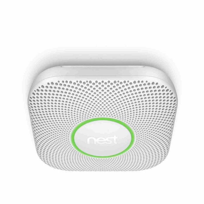 Google Nest Protect 2nd Generation Wired Smoke Detector Alarm White  S3003LWES