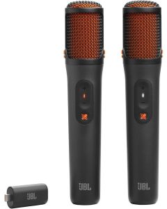 JBL EasySing Mics - Two Wireless AI-Powered Microphones with Real-time Vocal Removal, Seamless Connection, Plug in and Sing with Clear