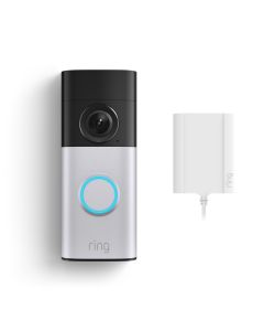 Ring Wired Video Doorbell Plus 2K + Plug In Adapter - B0F9D15DSD