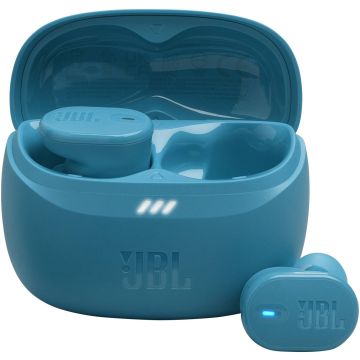 JBL Tune Buds 2 True Wireless Noise Cancellling Earbuds, Pure Bass Sound, Bluetooth 5.3, LE Audio, Smart Ambient, 6-Mic Technology, 48H Battery, Water and Dust Resistant - Turquoise