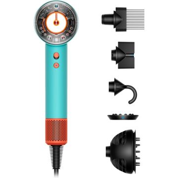 Dyson Supersonic Nural™ Hair Dryer, Scalp Protect Button, Instant Control, 3 Precise Airflow Settings, 4 Precise Heat Settings, Pause Detect Technology, Ceramic Patina/Topaz