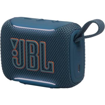 JBL Go 5 Portable Bluetooth Speaker with Ambient Edge Lighting, IP68 Waterproof & Dustproof, 10H Playtime, AirTouch Stereo Pairing, Auracast™-Blue