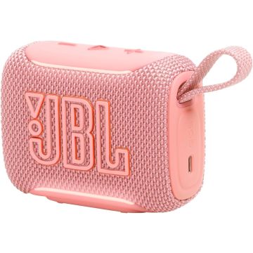 JBL Go 5 Portable Bluetooth Speaker with Ambient Edge Lighting, IP68 Waterproof & Dustproof, 10H Playtime, AirTouch Stereo Pairing, Auracast™-Pink