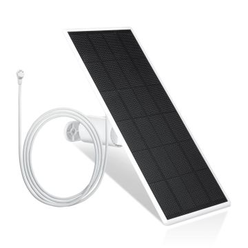 Wasserstein Solar Panel for Google Nest Cam Outdoor or Indoor, Battery