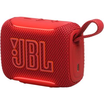 JBL Go 5 Portable Bluetooth Speaker with Ambient Edge Lighting, IP68 Waterproof & Dustproof, 10H Playtime, AirTouch Stereo Pairing, Auracast™-Red