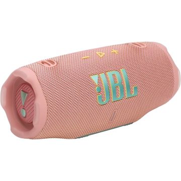 JBL Charge 6 Portable Bluetooth Speaker with Power Bank & Auracast-Pink