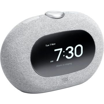 JBL Horizon 3 Bluetooth Clock Radio Speaker, Sunrise Alarm Simulation, JBL Pro Sound with DAB/DAB+/FM Radio, Wireless Bluetooth Streaming - Grey