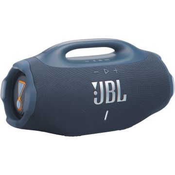 JBL Boombox 4 Most Powerful Portable Waterproof Speaker with Massive Pro Sound, Up to 34 Hours of Playtime, & Multi-Speaker Connection by Auracast™ - Blue