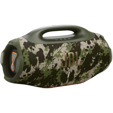 JBL Boombox 4 Most Powerful Portable Waterproof Speaker with Massive Pro Sound, Up to 34 Hours of Playtime, & Multi-Speaker Connection by Auracast™ - Camouflage