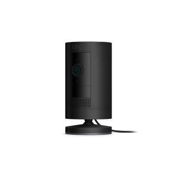 Ring Stick Up Cam Plug-In|HD Security Camera with 1080p video - Black - B0CCHY336Q