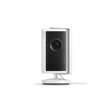 Ring Indoor Camera Plus | Retinal 2K Smart Plug-In Security Camera, 4x Enhanced Zoom, Low-Light Sight, Privacy Lens Cover, Two-Way Talk, Works with Alexa