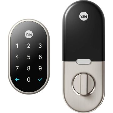 Google Nest X Yale Lock - Tamper-Proof Smart Lock for Keyless Entry - Keypad Deadbolt Lock for Front Door
