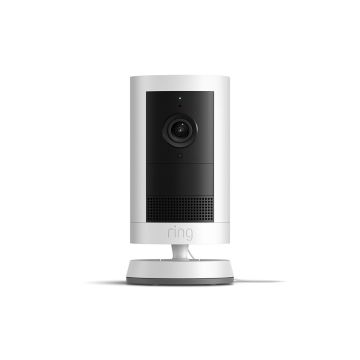 Ring Outdoor Camera Plus Plug-in | 2K with Ring Vision I DIY Outdoor Security Camera-White - B0D4SMZHS7