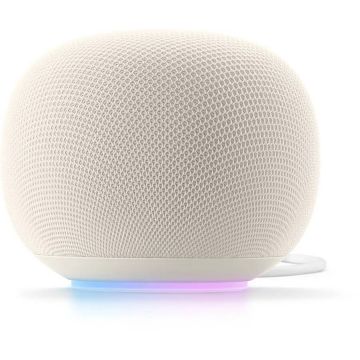 Google Home Speaker - Smart Speaker with Gemini AI & 360-Degree Sound - Porcelain - GA09978-US