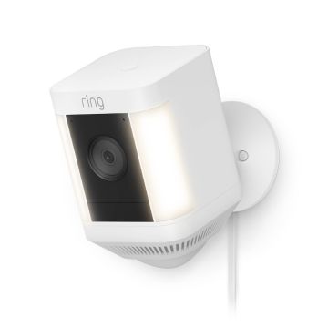 Ring Spotlight Cam Plus Plug-In | Outdoor Security Camera 1080p HD Video, Two-Way Talk, Night Vision, LED Spotlights, Siren, alternative to CCTV system
