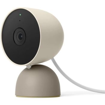 Google Nest Cam 2nd Generation Indoor Wired GA03179-US - Linen