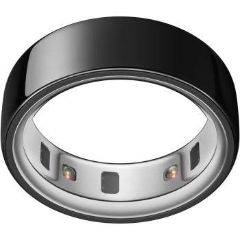 Oura Ring 4, Smart Ring, Size 10, Size Before You Buy, Smart Sensing, Health Tracking, Android and Apple Compatible, Black/Noir