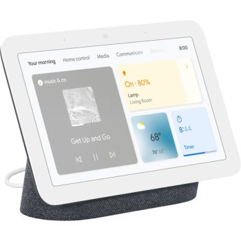 Google Nest Hub 2nd Gen Smart Display, Google Assistant Built-In, 7" WSVGA Touchscreen - GA01892-US - Charcoal