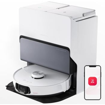 Roborock S8 MaxV Ultra Robot Vacuum & Sonic Mop, 10000 Pa Suction, Corner to Edge Deep Cleaning, Hot Air Self-Drying, Auto Empty & Refill, Detergent Dispenser, Obstacle Avoidance