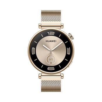 HUAWEI Watch GT4 Smartwatch 41mm, Upto 2-Weeks Battery Life, Dual-Band Five-System GNSS Positioning, 24/7 Health Monitoring, Compatible with Android &amp; iOS-Gold Milanese