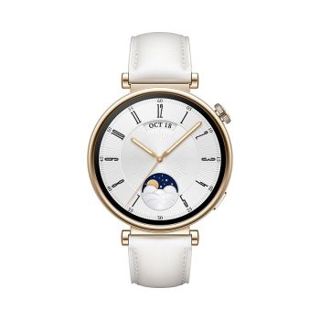 HUAWEI Watch GT4 Smartwatch 41mm, Upto 2-Weeks Battery Life, Dual-Band Five-System GNSS Positioning, 24/7 Health Monitoring, Compatible with Android &amp; iOS-White