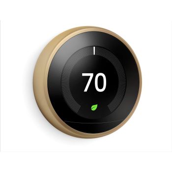Google Nest 3rd Generation Programmable Learning Smart Thermostat - Brass