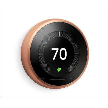 Google Nest 3rd Generation Programmable Learning Smart Thermostat - Copper