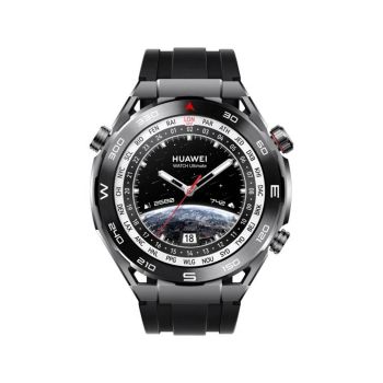 HUAWEI WATCH Ultimate, 1.5-inch AMOLED watch dial, zircon-based liquid metal, nano-tech ceramic bezel, 100-metre water resistance, 14-day battery life, compatible with Android &amp; iOS-Black