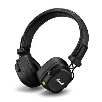 Marshall Major IV Bluetooth Headphones Folable With 80 Hours of Playtime-Black