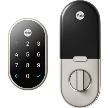 Google Nest X Yale Lock - Tamper-Proof Smart Lock for Keyless Entry - Keypad Deadbolt Lock for Front Door
