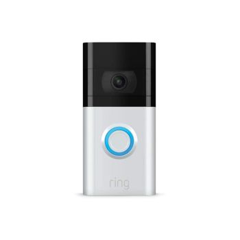 Ring Video Doorbell 3 1080p HD Video Two way Talk - Satin Nickel