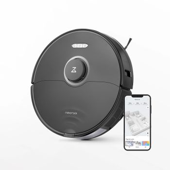 Roborock S8 Robot Vacuum Cleaner with Dual Brush & 6000Pa Suction& 3D Structured Light Obstacle Avoidance Robot Vacuum Compatible with Alexa for Pet Hair
