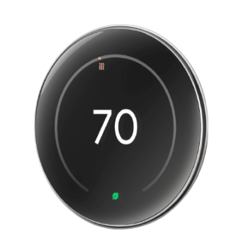 Google Nest Learning Thermostat 4th Generation With Nest Temperature Sensor 2nd Generation - TDRA Approved - Polished Silver