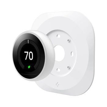 Spigen Wall Plate Designed for Google Nest 3rd Gen Learning Thermostat - Matte White