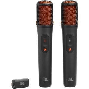 JBL EasySing Mics - Two Wireless AI-Powered Microphones with Real-time Vocal Removal, Seamless Connection, Plug in and Sing with Clear